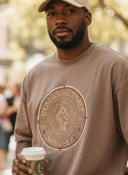 Black Wallstreet Fist Tee