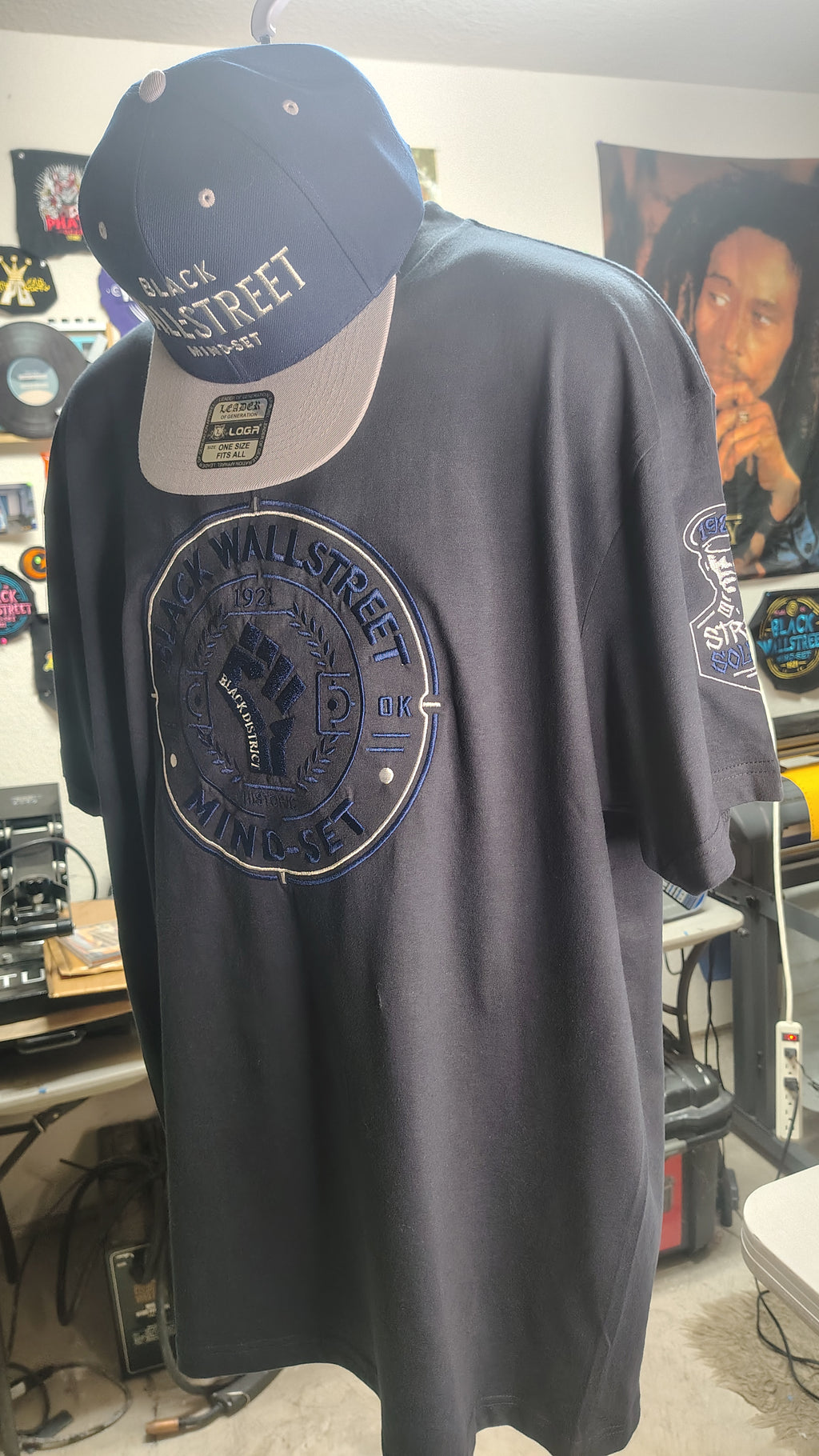 Black Wallstreet Fist Tee